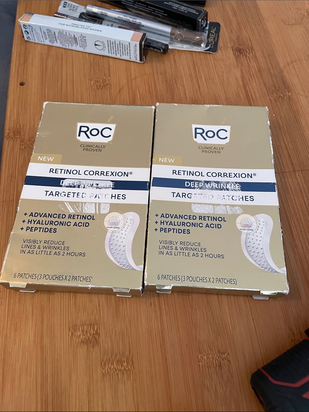 RoC Retinol Correxion Deep Wrinkle Targeted Patches - Gold Packaging